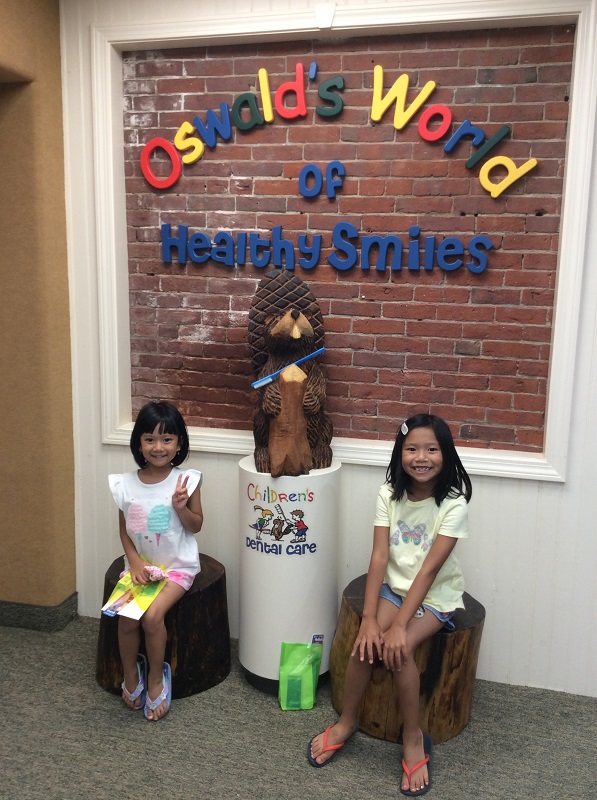 oswald the beaver with patient and dentist 4