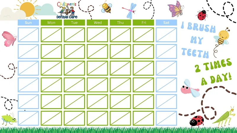 Insects Brushing Calendar