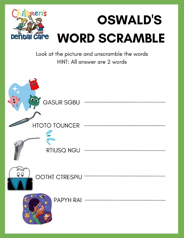 word scramble