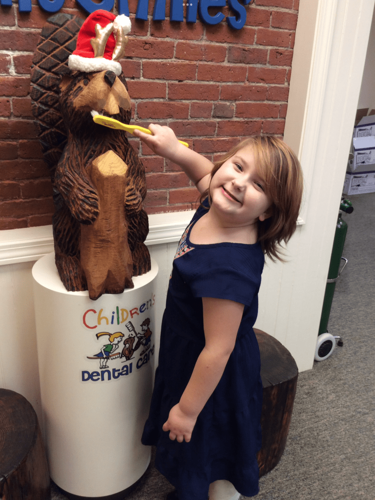Kid on No Cavity Club Wall of Fame for 2024