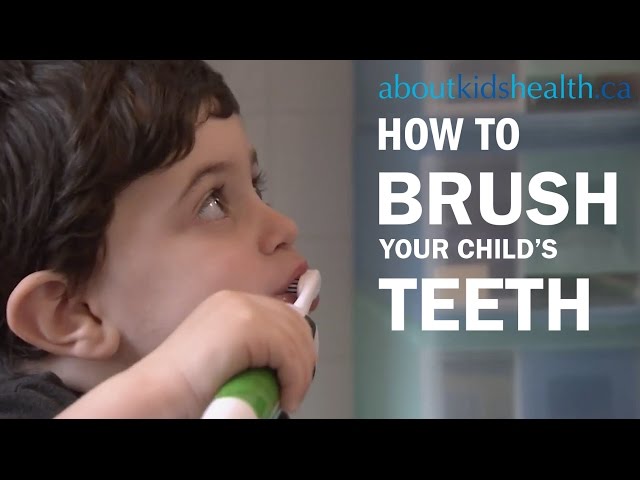 How to brush your child's teeth